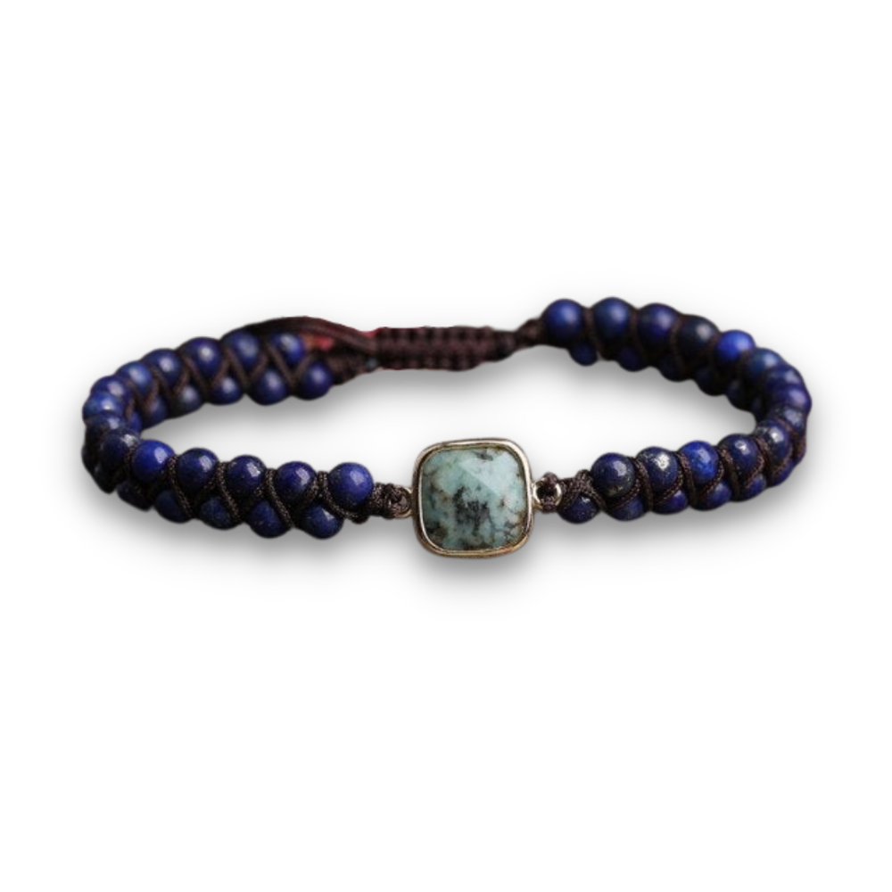 Bracelet Yoga en Lapis Lazuli "Santé & Harmonie"