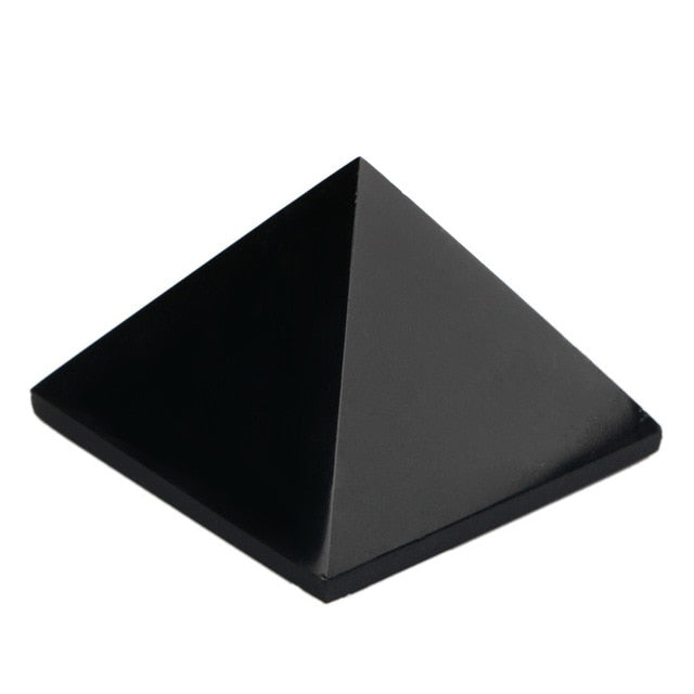 Pyramide Reiki en Obsidienne noire "Protection & Réconfort"